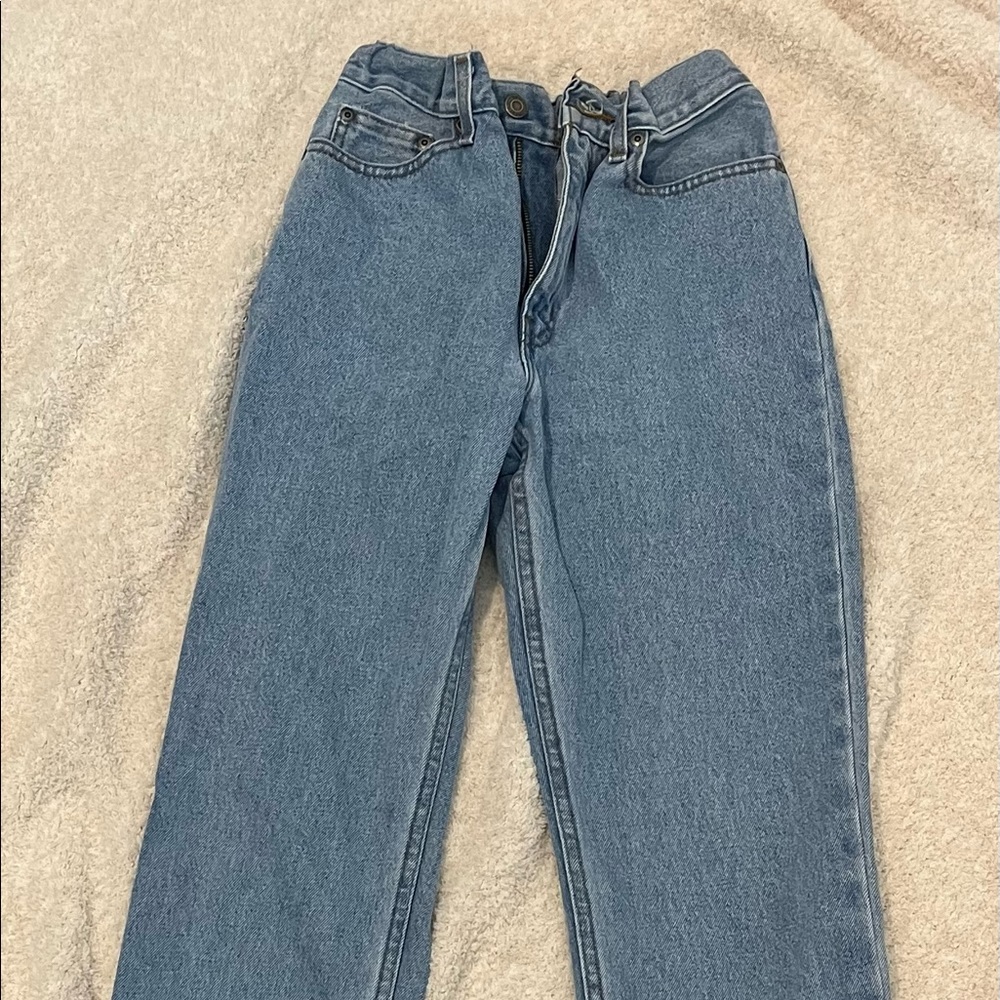 George mens light wash regular jeans - size 29x30, fits like womens 25/26.